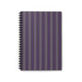 Soft Lilac Vertical Striped Notebook | Minimal Spiral Journal