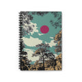 Forest Sky Art Journal, Sage Green Sky, Minimal Nature Notebook