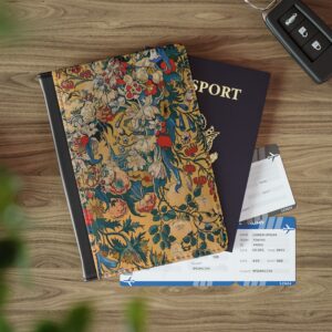 Floral Artwork Passport Wallet | Floral Passport Holder