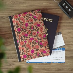 Pink Floral Passport Holder | Boho Botanical Passport Wallet